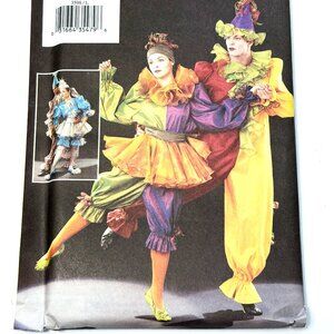 Butterick 3598 Sewing Pattern Cirque de Soleil Pierot Clown Costume